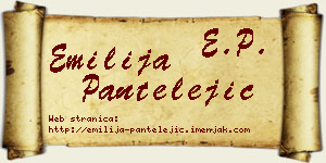 Emilija Pantelejić vizit kartica